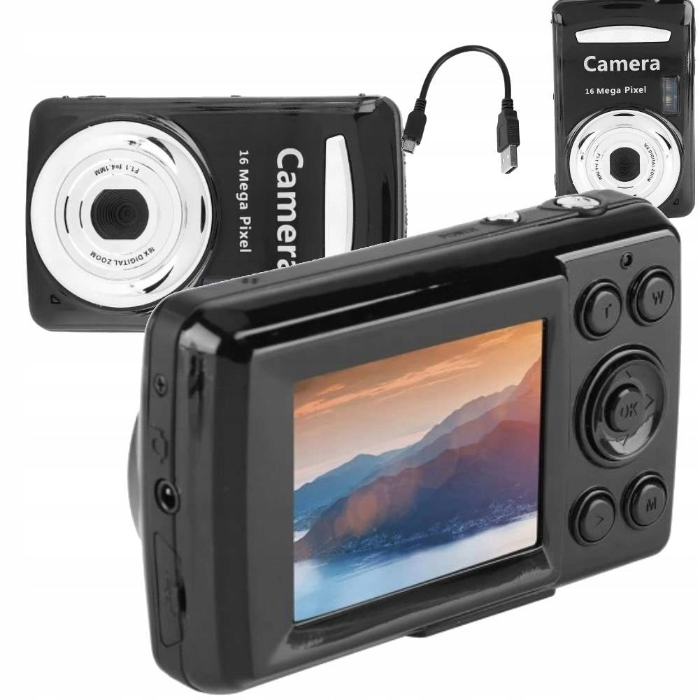 PORTABLE DIGITAL CAMERA FOR TOURISM PURPOSES 720P 30FPS 16X 2.4INCH Packaging status original