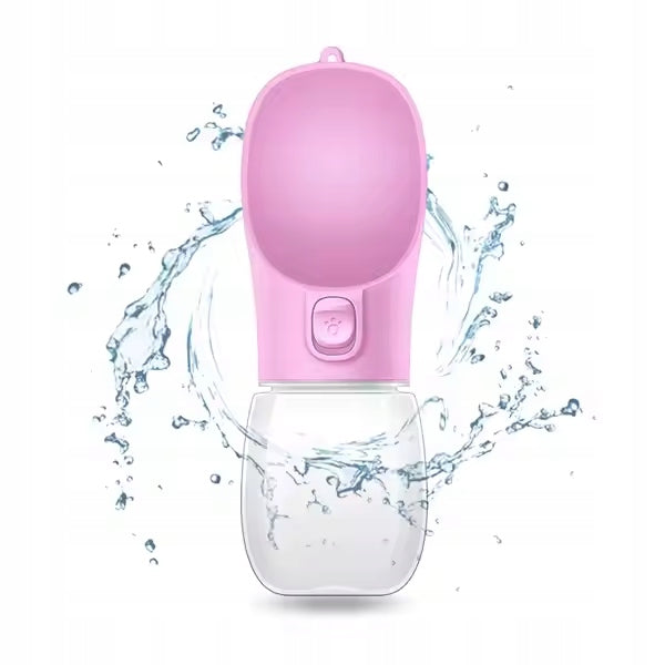 PORTABLE DOG BOTTLE 350ML WATER BOTTLE TRAVEL BOWL CAT DRINKER Material made from a synthetic material