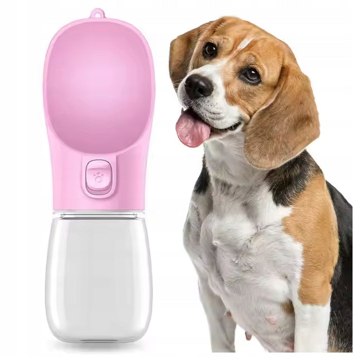 PORTABLE DOG BOTTLE 350ML WATER BOTTLE TRAVEL BOWL CAT DRINKER