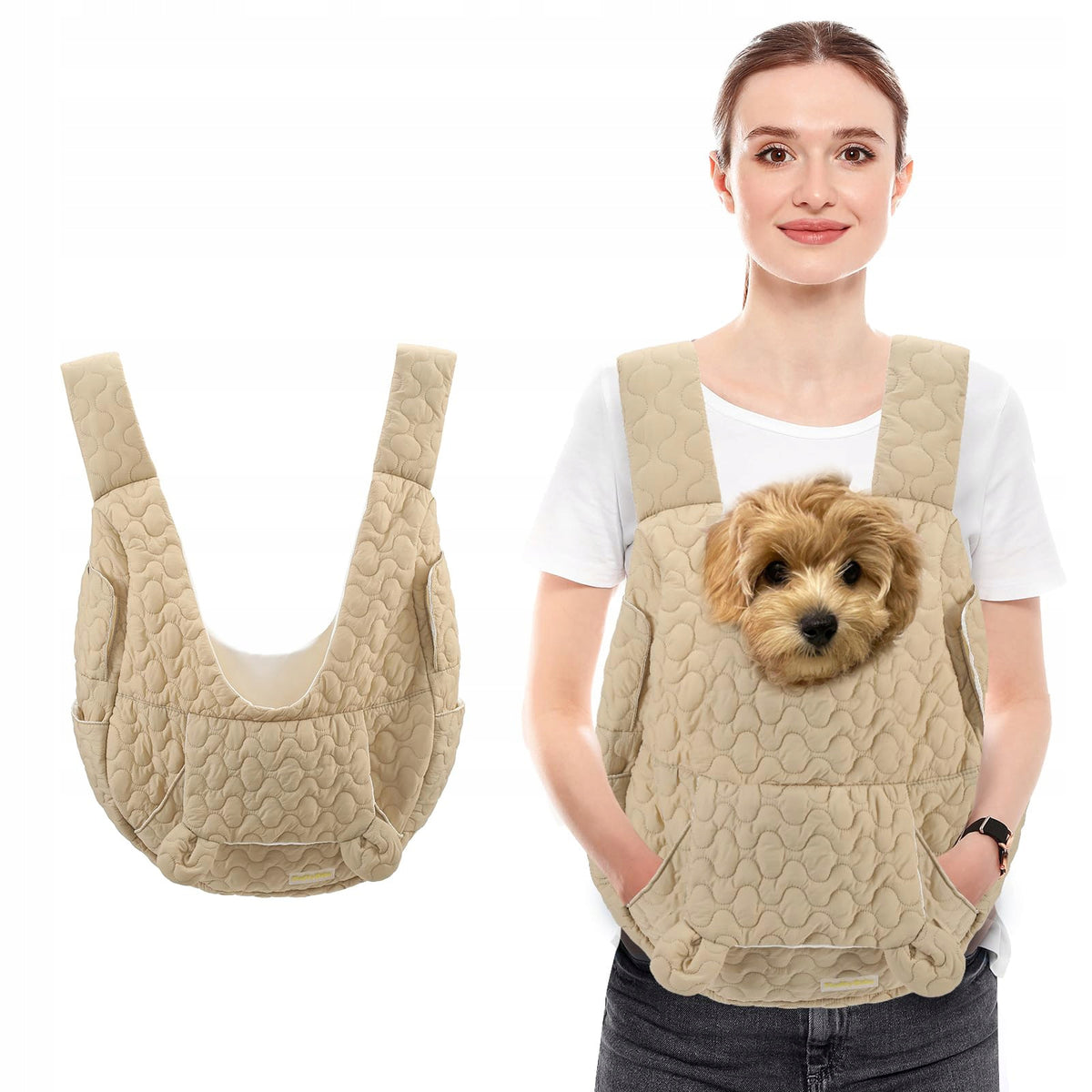 PORTABLE DOG CAT CARRYING BAG KANGAROO CARRIER