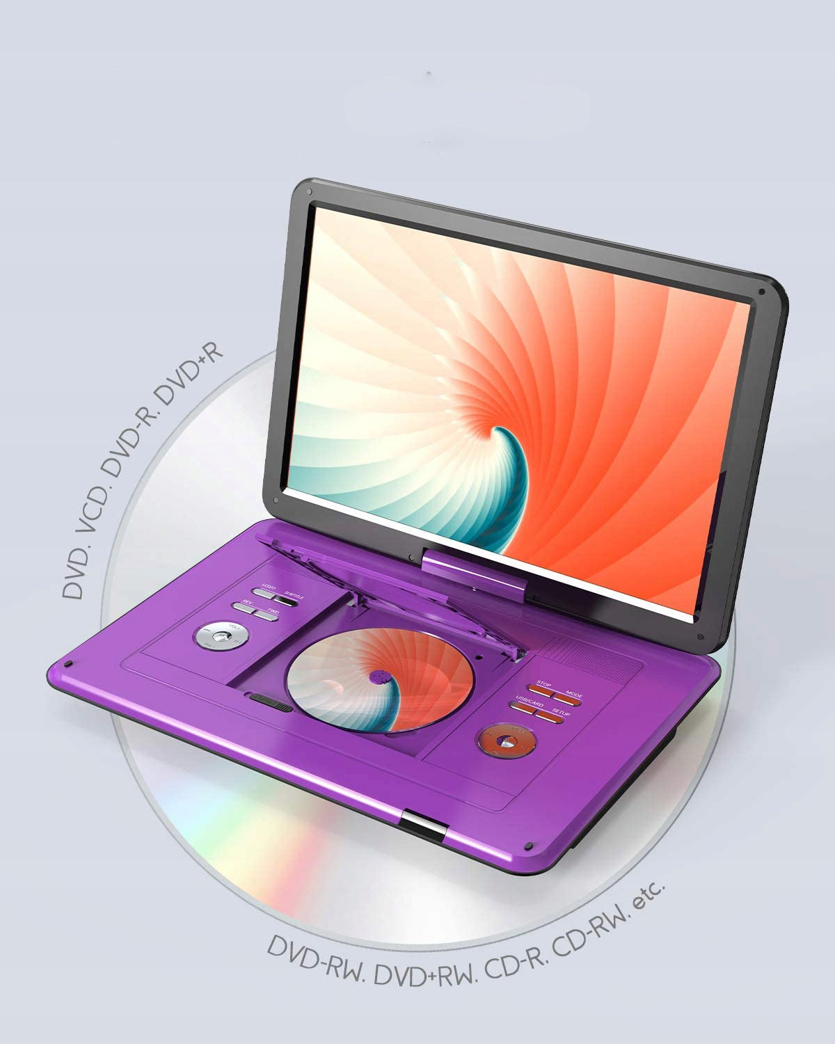 PORTABLE DVD PLAYER 17.5 INCH CAR GAME CONSOLE PURPLE Packaging status original