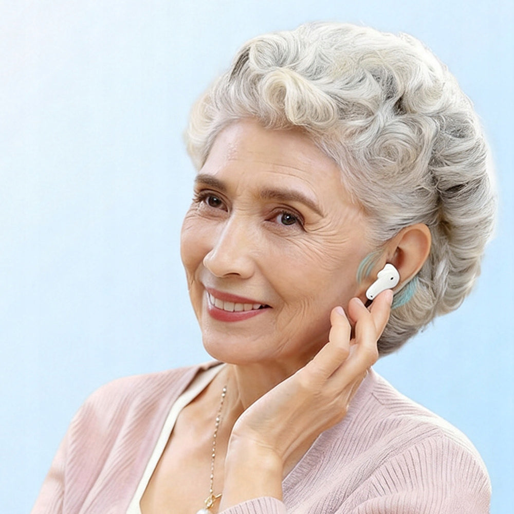 PORTABLE EAR HEARING AID WITH EQUIPPED CASE EASY TO CARRY Packaging status original