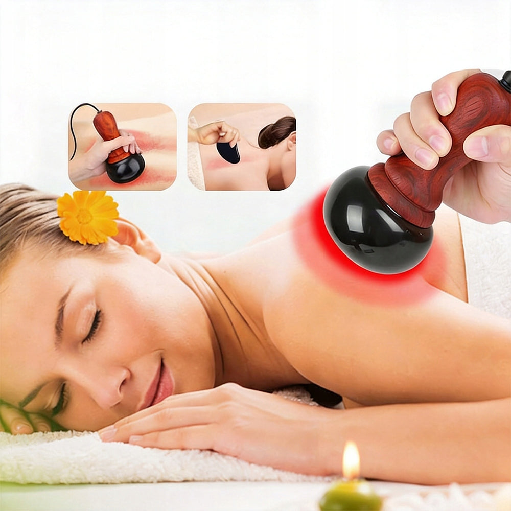 PORTABLE ELECTRIC BUBBLE CHINESE MASSAGER 5 TEMPERATURES FOR MASSAGE SCRAPING Brand no brand