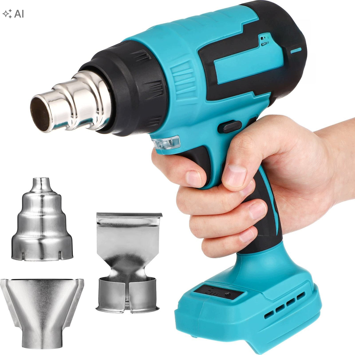 PORTABLE ELECTRIC HOT AIR HEATER WITH NOZZLES AND SPEED TRIGGER