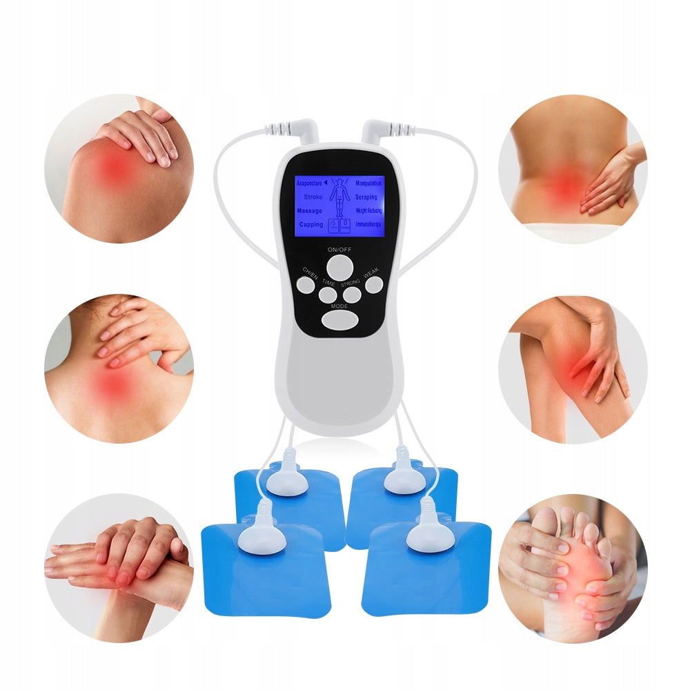 PORTABLE ELECTRIC MASSAGER TENS 8 MODES 15 LEVELS Body parts stomach hips back buttocks thighs