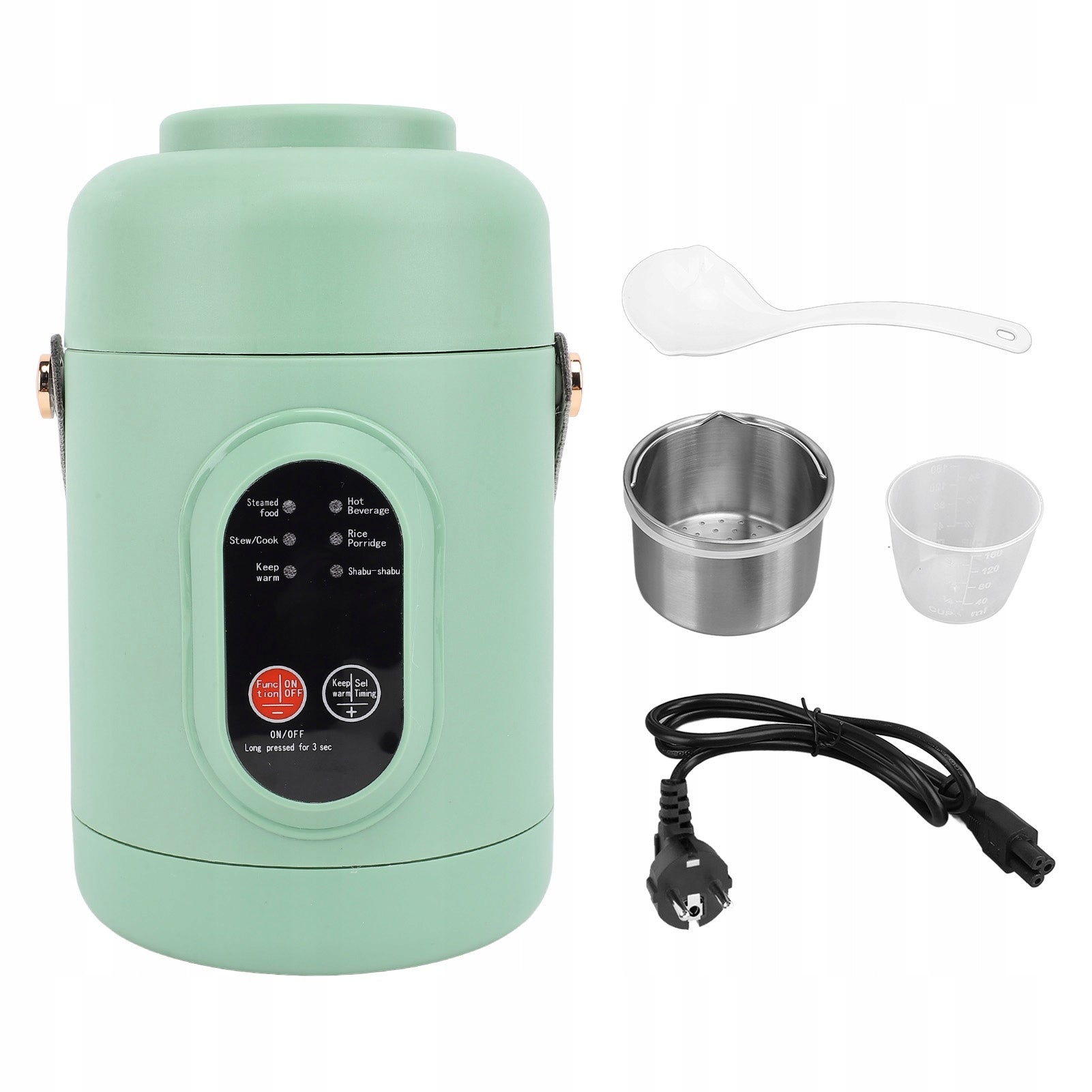 PORTABLE ELECTRIC POT 500W COOKING ON STAINLESS STEEL 800ML