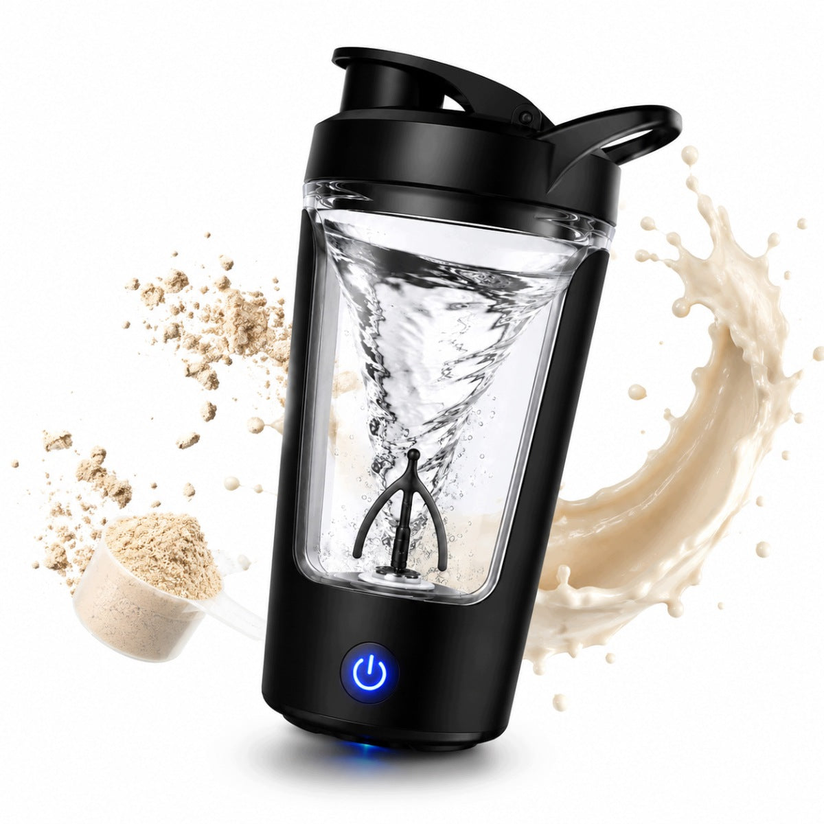 PORTABLE ELECTRIC SHAKER USB-C Black 450 ml