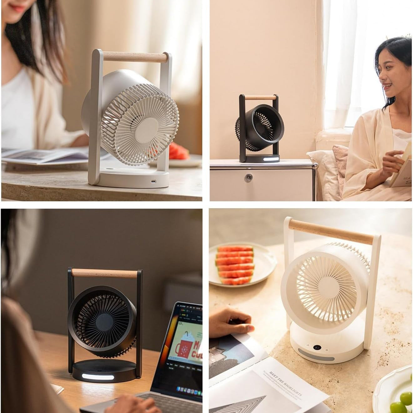 PORTABLE FAN FOR HOME GARDEN CAR SHOP CAMPER TENT CAMPING Fan type table