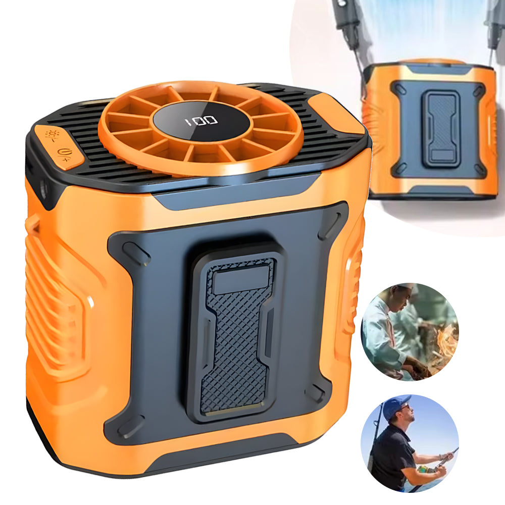 PORTABLE FAN WITH CLIP ON USB STRAP FOR CAMPING, FISHING, HIKING