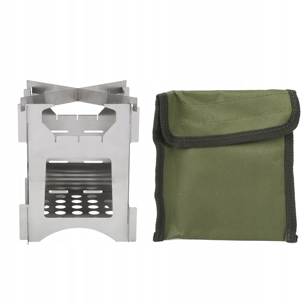 PORTABLE FOLDING TITANIUM WOOD BURNING OVEN