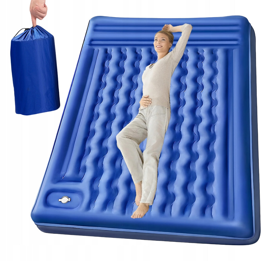 PORTABLE FOOT PUMP MATTRESS FOR 2 PEOPLE FOR OUTDOOR ACTIVITIES Packaging status original