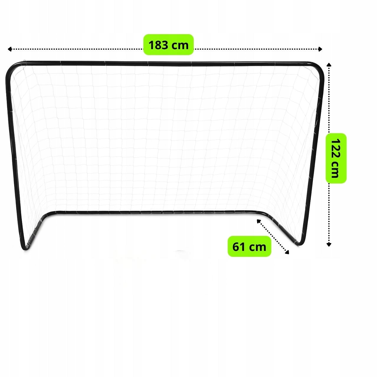 PORTABLE FOOTBALL GOAL FOLDING 183x122x61 cm FOR CHILDREN GIFT Packaging status original