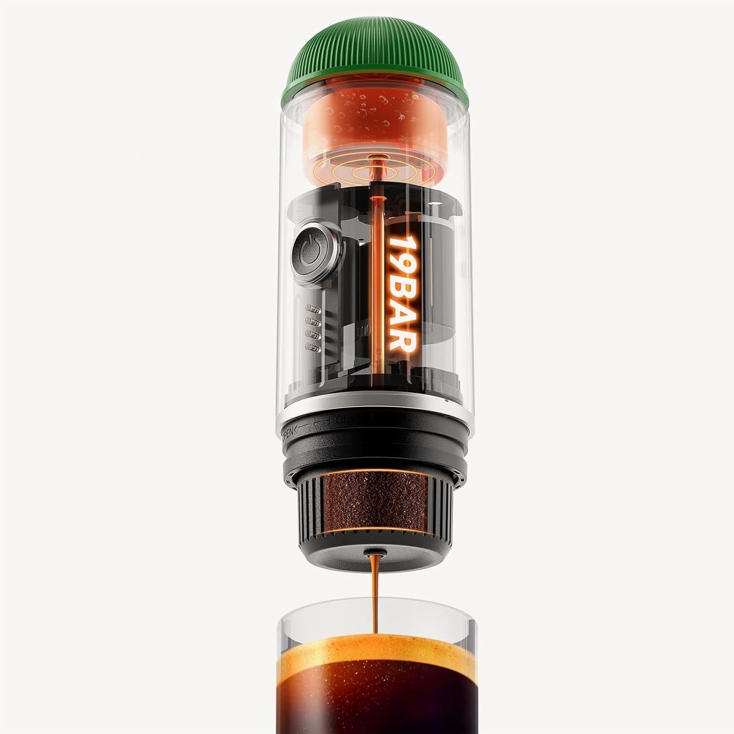 PORTABLE GROUND CAPSULE COFFEE MAKER FOR CAR TOURISM Manufacturer code ME2218