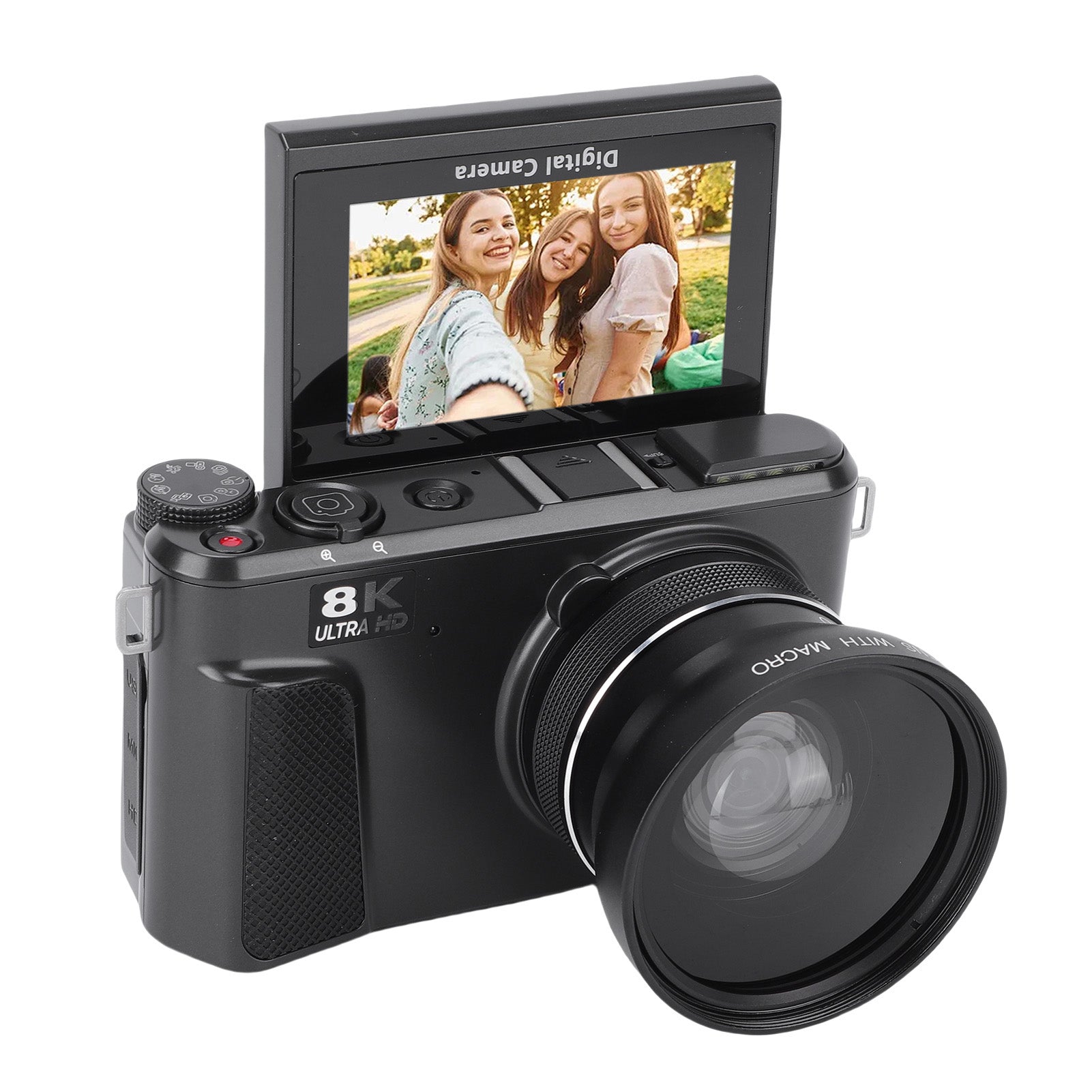 PORTABLE HANDHELD DIGITAL CAMERA 8K 88MP 18X ZOOM AKU 1500MAH