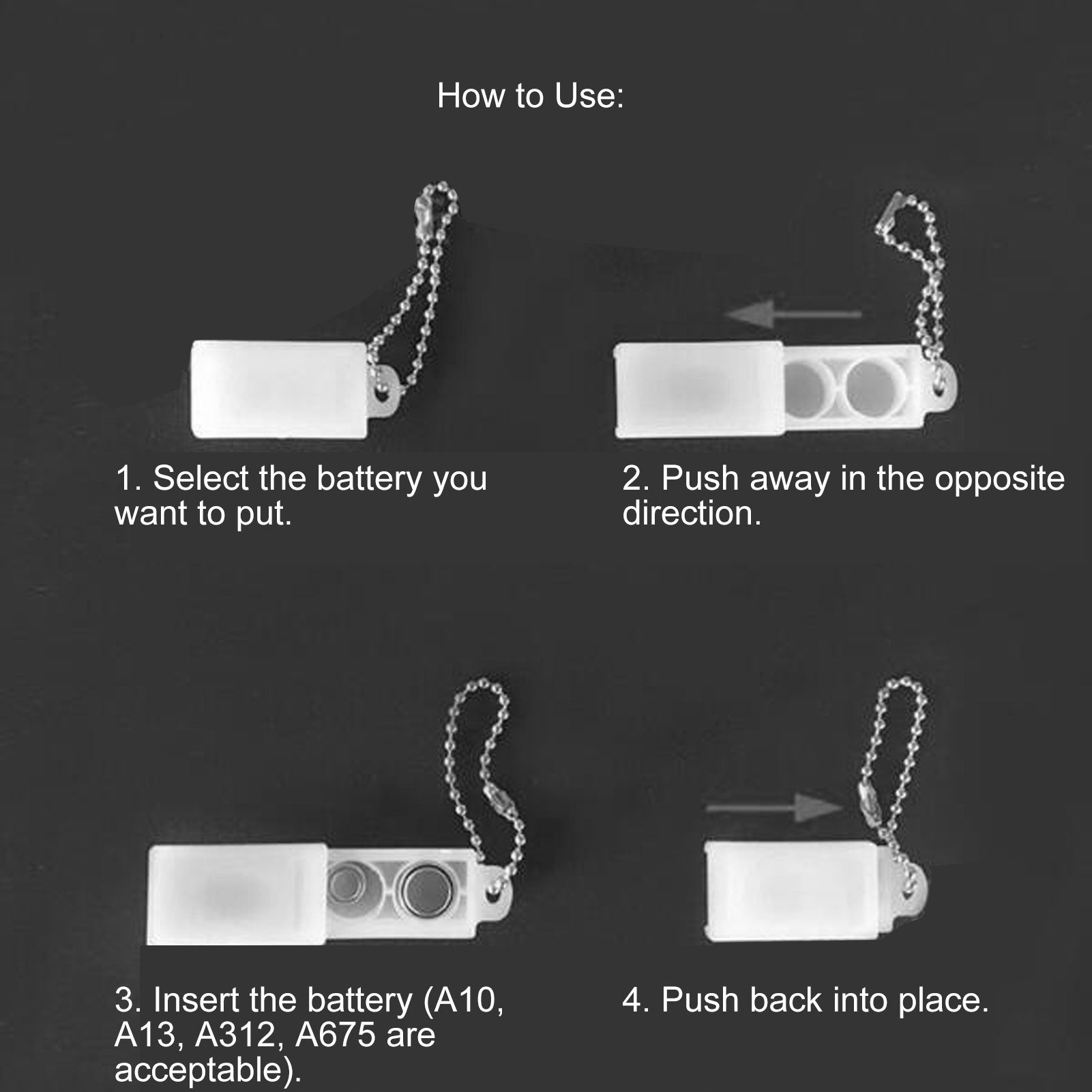 PORTABLE HEARING AID BATTERY CONTAINER Medical device no