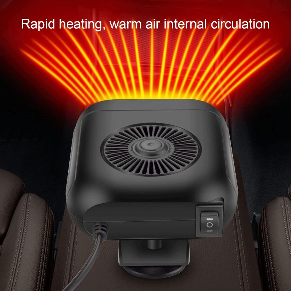 PORTABLE HEATER 12V ROTARY 360° ADJUSTABLE 160° QUIET Brand no brand