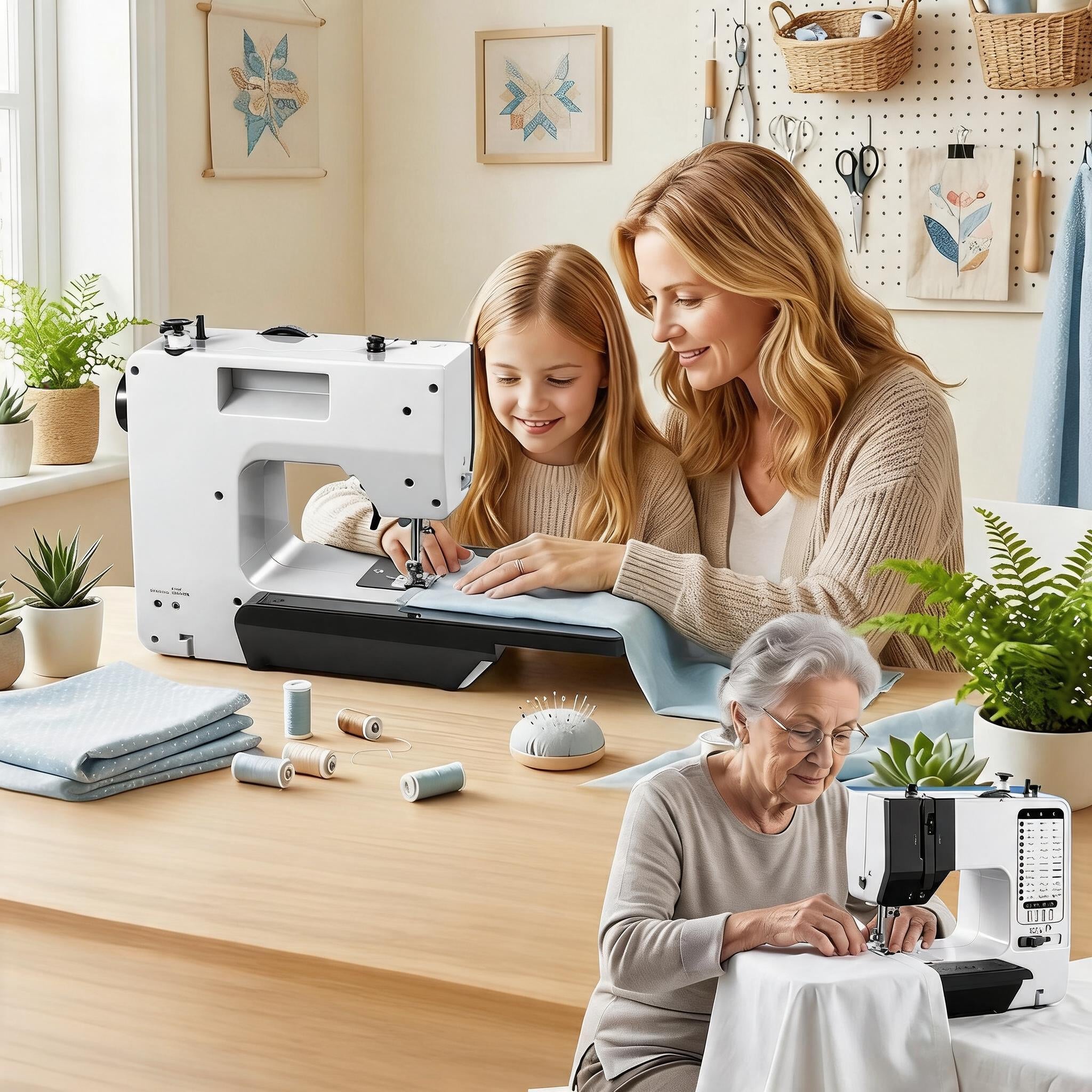 PORTABLE HOME SEWING MACHINE MECHANICAL 38 TYPES OF STITCHES + FREEBIES Packaging status original