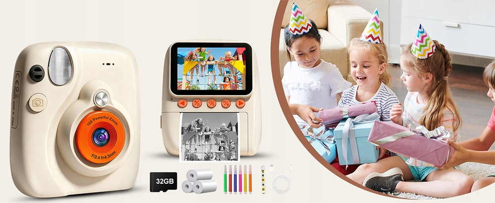 PORTABLE INSTANT CAMERA FOR KIDS 1080P 20EFFECTS 16X ZOOM 2.5K UHD Brand no brand