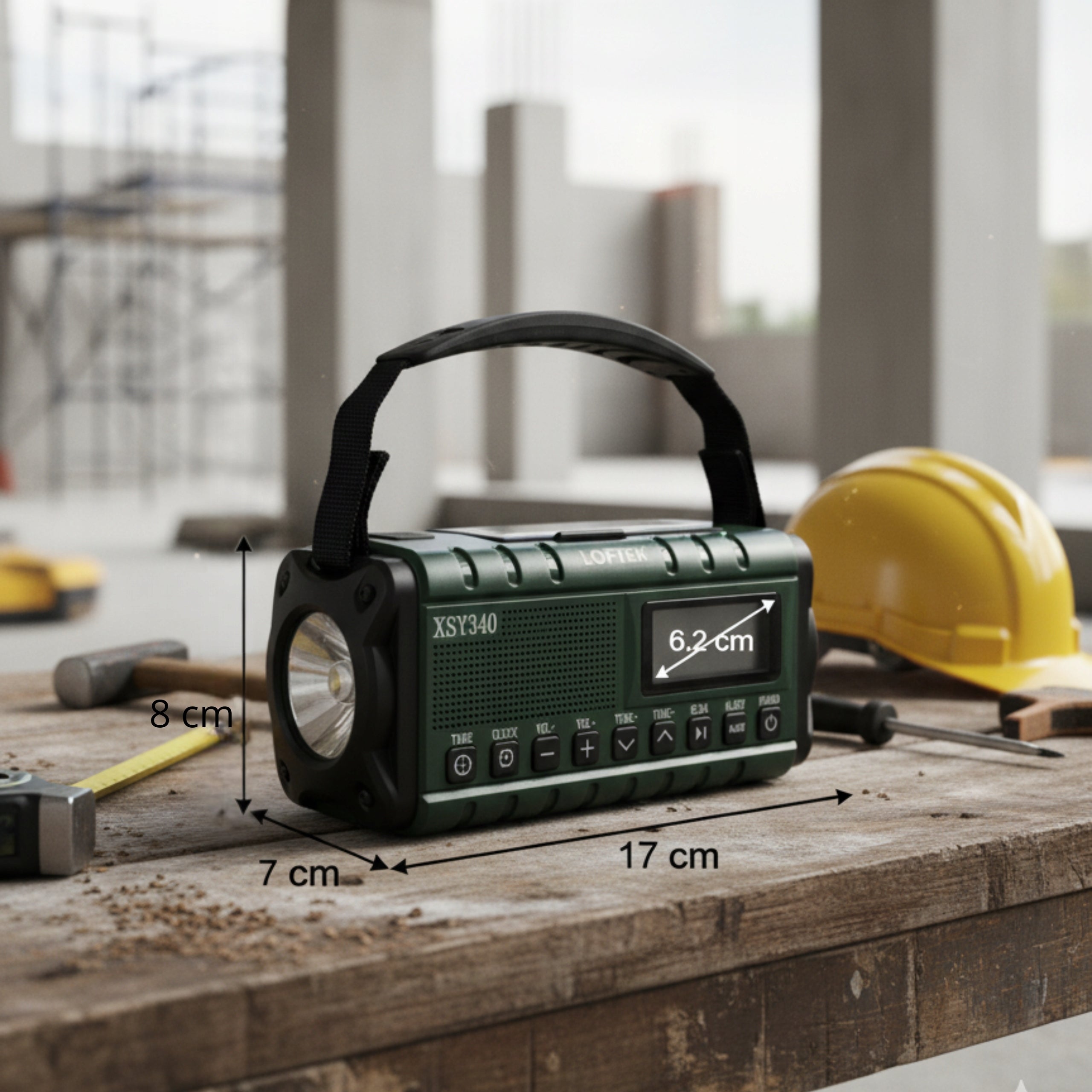 PORTABLE KITCHEN RADIO SOLAR DYNAMO CONSTRUCTION FLASHLIGHT POWERBANK 10000mh Manufacturer code radio bezprzewodowe survivalowe turystyczne