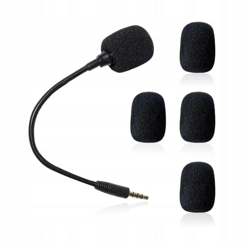 PORTABLE MICROPHONE BLACK WITH 4 SPONGE COVERS RECORDINGS TRANSMISSIONS Brand no brand