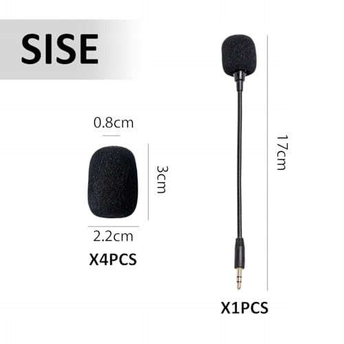 PORTABLE MICROPHONE BLACK WITH 4 SPONGE COVERS RECORDINGS TRANSMISSIONS Model A1