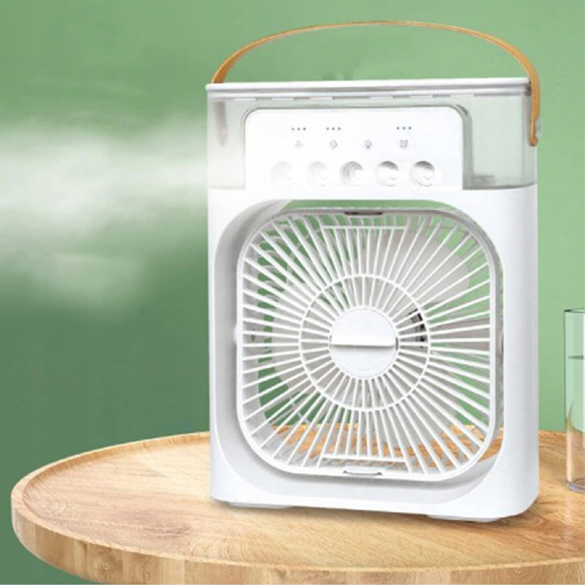 PORTABLE MINI AIR CONDITIONER FAN HUMIDIFIER LED Model FRIOZA