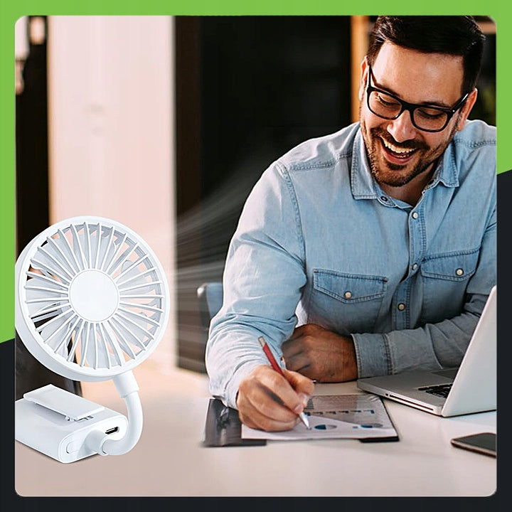 PORTABLE MINI FAN USB DESK FAN HANDHELD CLIP QUIET FOR OFFICE Fan type mini