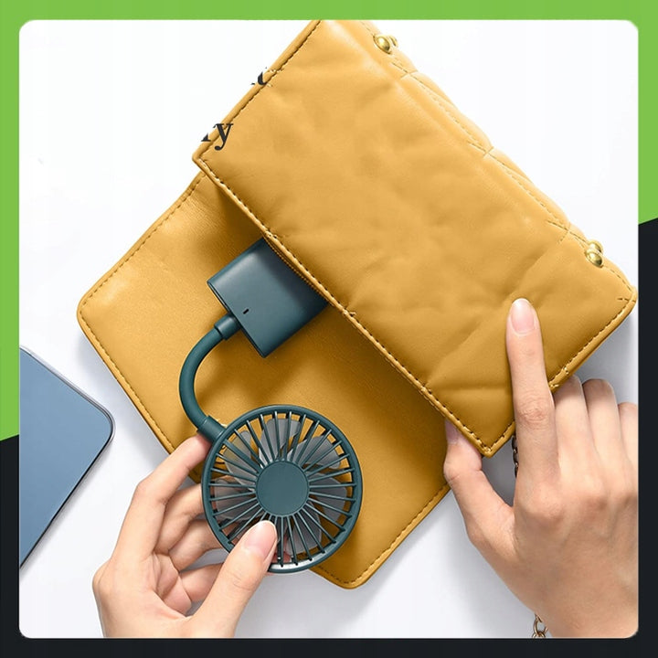 PORTABLE MINI FAN USB DESK FAN HANDHELD CLIP QUIET FOR OFFICE Model #8542
