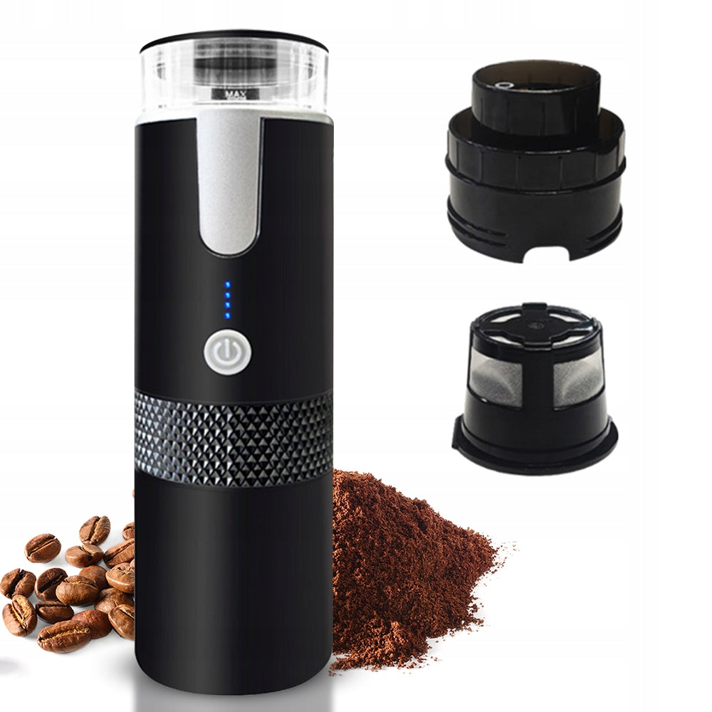 PORTABLE MINI GROUND CAPSULE COFFEE MAKER HEATS WATER 3W