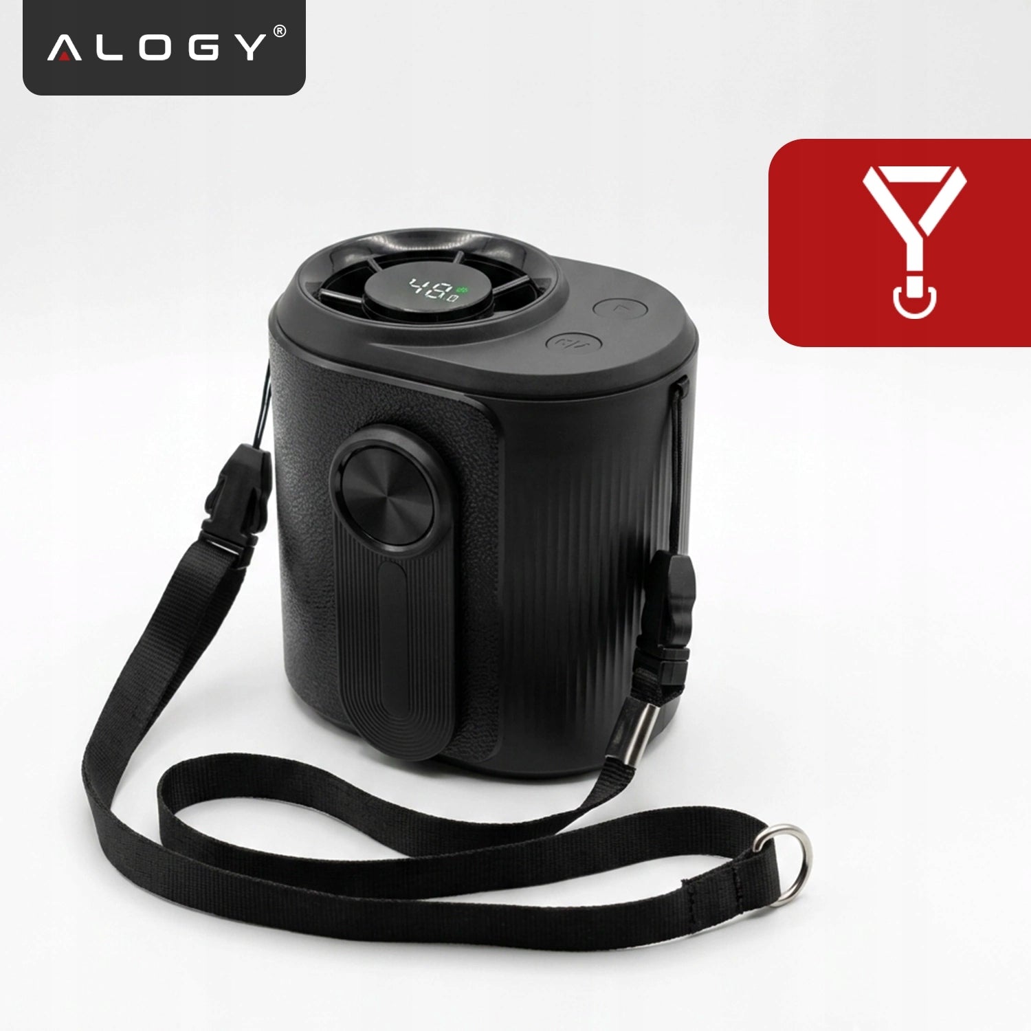 PORTABLE MINI PERSONAL FAN FOR NECK BELT FIT , Black Functions none