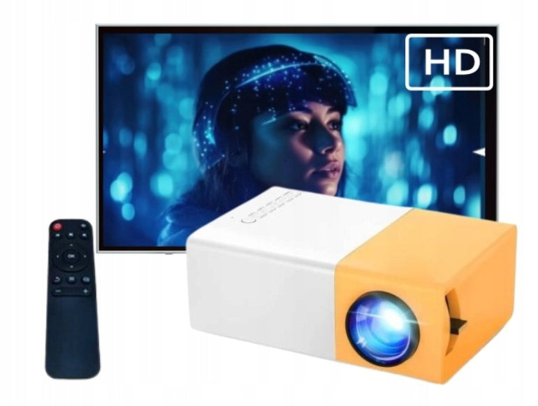 PORTABLE MINI PROJECTOR LED PROJECTOR FULL HD PHONE LAPTOP TABLET YG300 Packaging status original