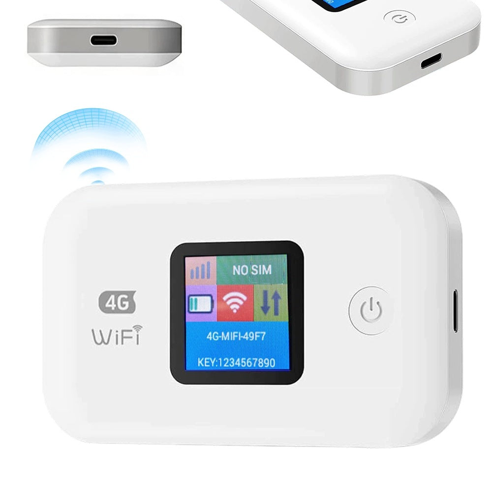 PORTABLE MOBILE ROUTER 4G 150MBPS LTE WIFI SIM PLAY WIRELESS 3000MAH