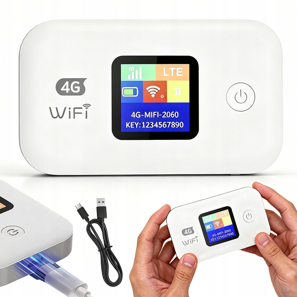PORTABLE MOBILE WIFI ROUTER 4G LTE WIFI SIM 3000MAH HOTSPOT