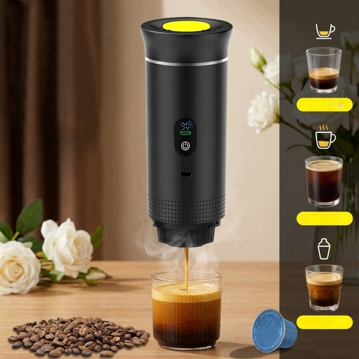 PORTABLE PRESSURE COFFEE EXPRESS 3in1 TOURIST TRAVEL AUTOMATIC Manufacturer code EKSPRESS DO KAWY CIŚNIENIOWY 3w1 TURYSTYCZNY