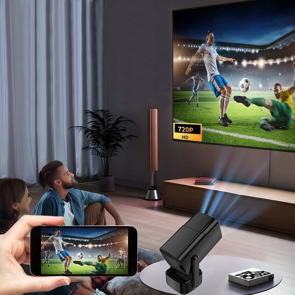 PORTABLE PROJECTOR ANDROID SMART TV WIFI FULL HD + CASE SPEAKER Manufacturer code 79-704#
