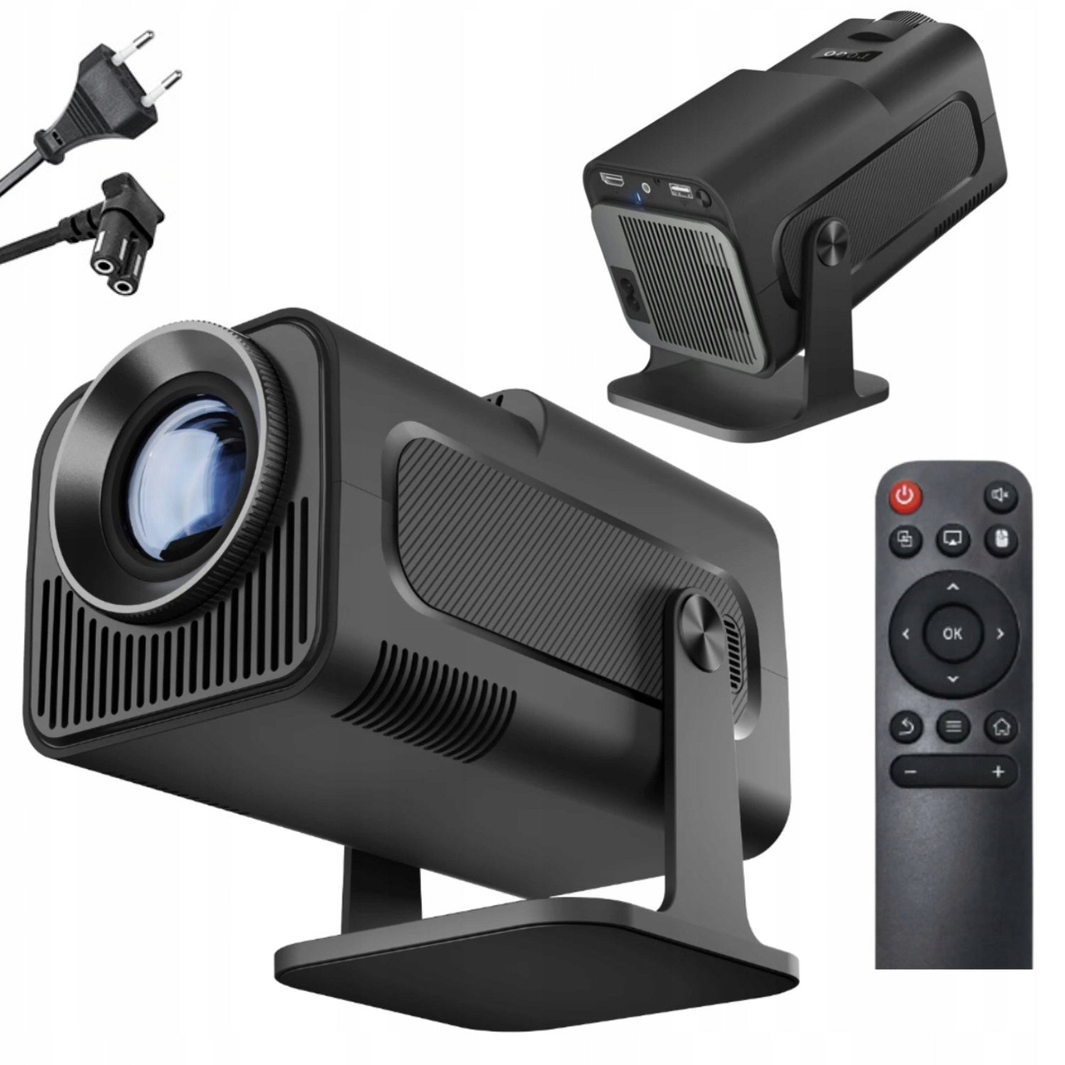PORTABLE PROJECTOR WIFI PROJECTOR ANDROID FULL HD TV SMART TV BLACK Model MINI RZUTNIK LED