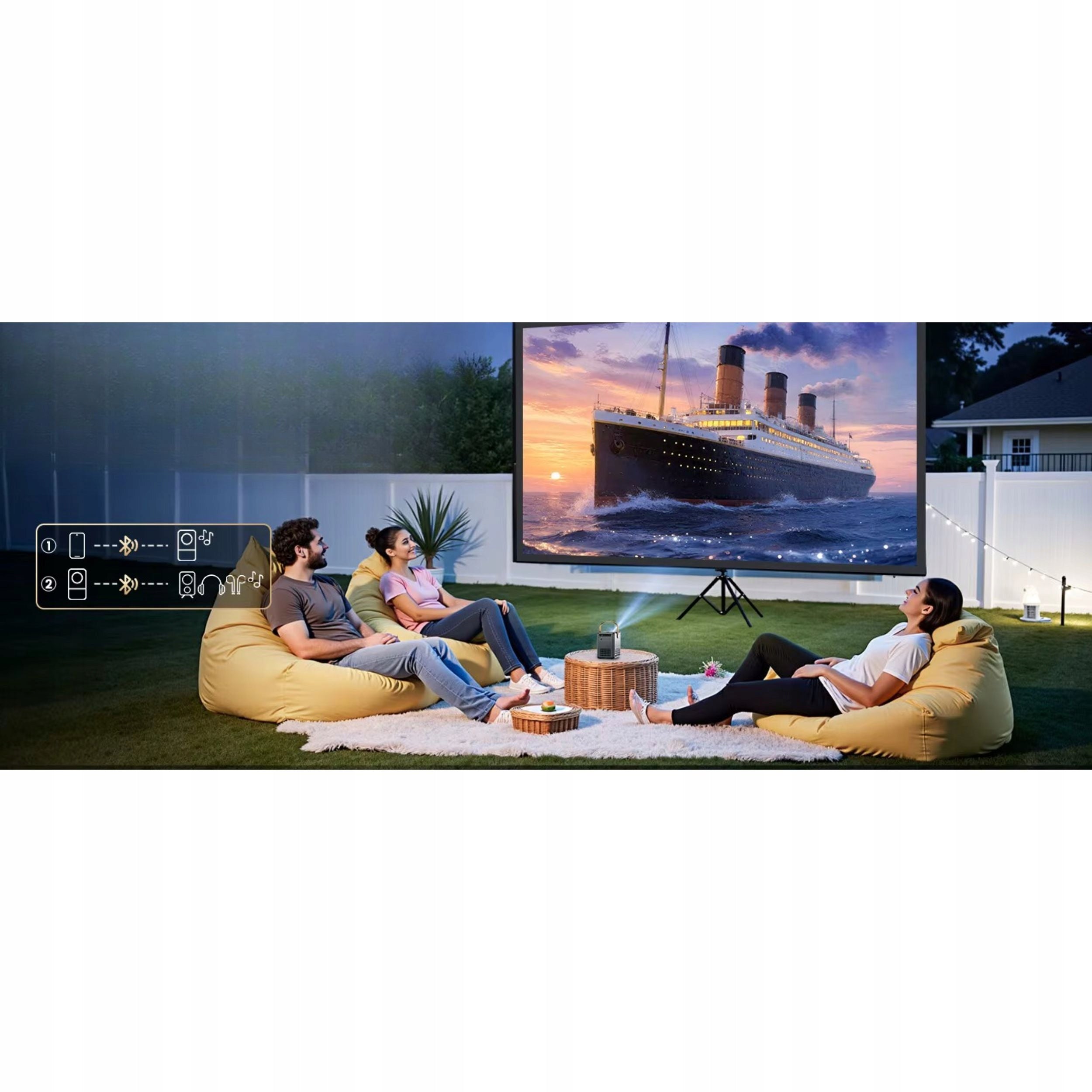 PORTABLE PROJECTOR Wimius PROJECTOR FOR HOME THEATER 1080HD 2800 LUMENS Manufacturer code kompatybilny przenośny projektor kino domowe