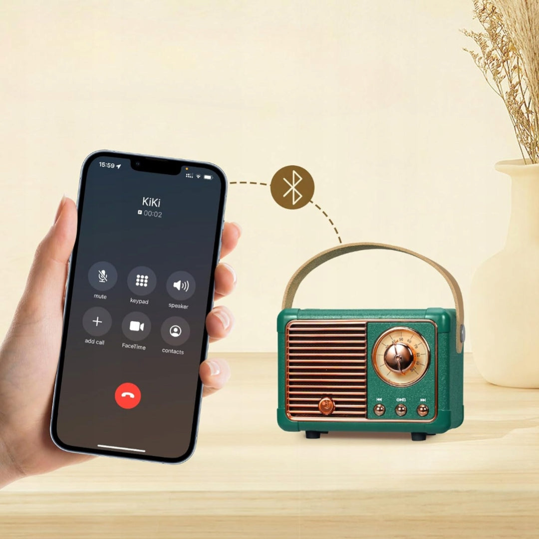 PORTABLE RADIO PRONUS J-999 RETRO FM BLUETOOTH SPEAKER 5.0 USB/TF/AUX PRO Manufacturer code mini glos2