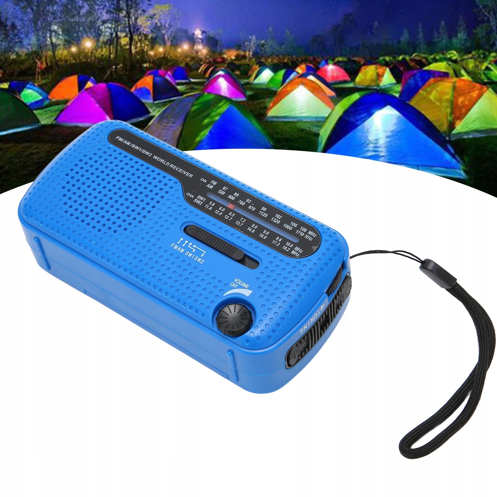 PORTABLE SOLAR RADIO CRANK DYNAMO EMERGENCY FLASHLIGHT Manufacturer code 14310