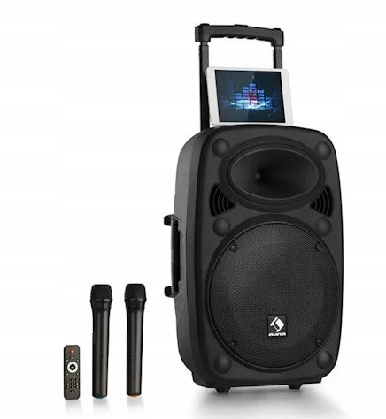PORTABLE SOUND SYSTEM BLUETOOTH RADIO SPEAKER SD USB AUX MICROPHONE Manufacturer code 10031567