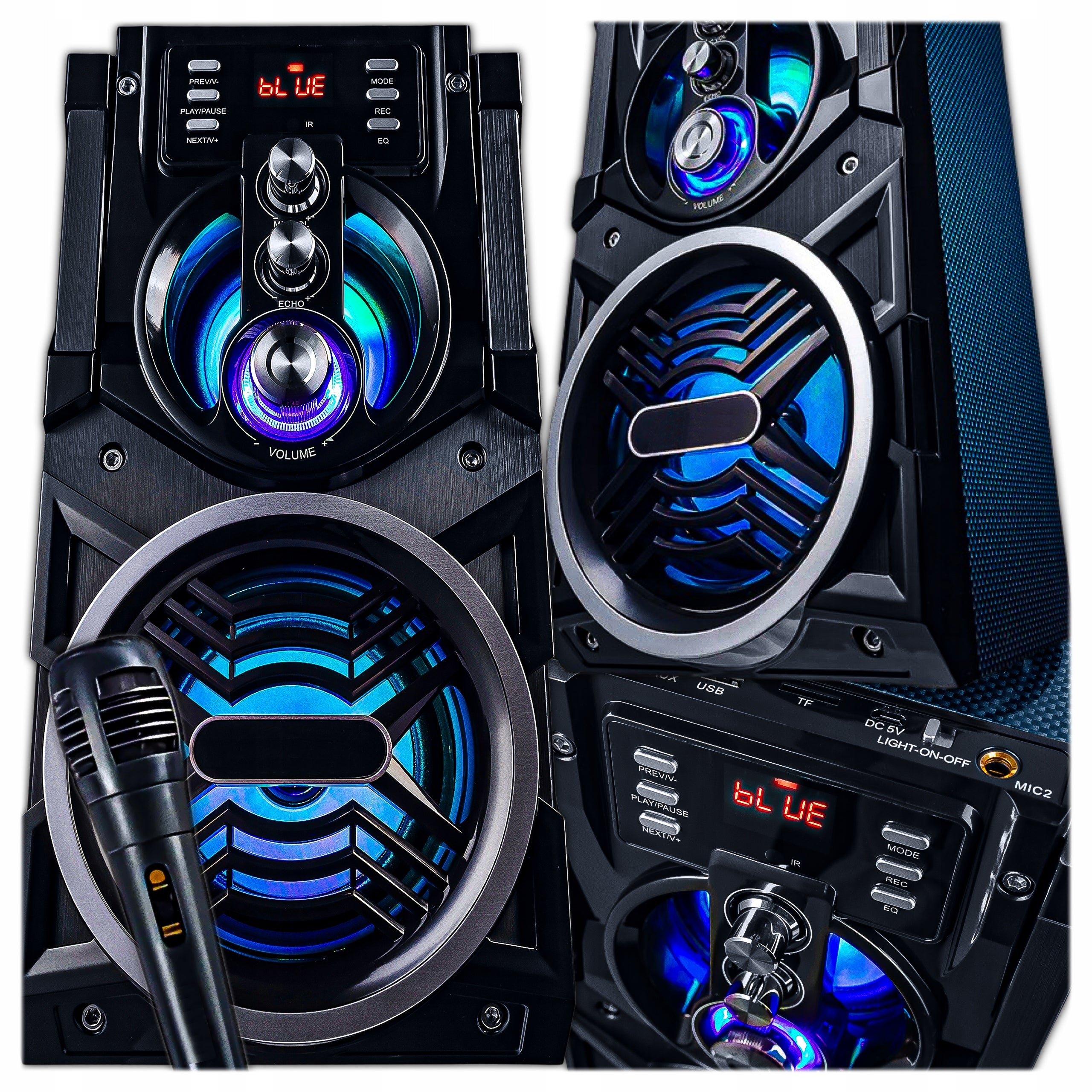 PORTABLE SPEAKER 850W COLUMN BLUETOOTH KARAOKE RADIO FM MOBILE BOOMBOX