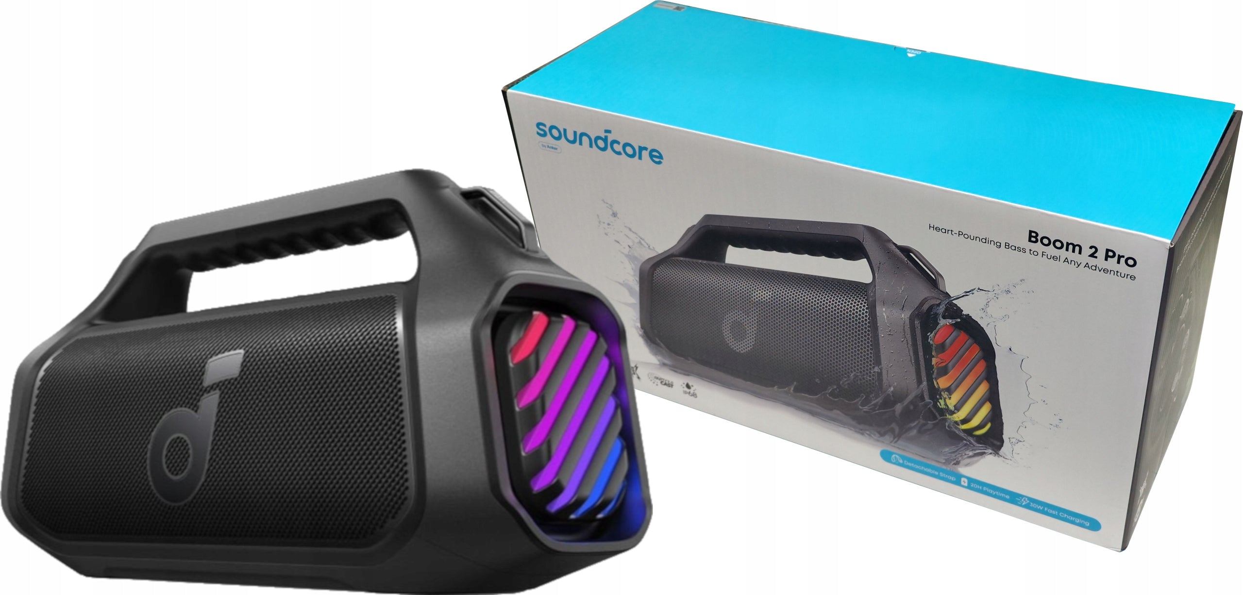 PORTABLE SPEAKER ANKER SOUNDCORE BOOM 2 PRO 140W BLUETOOTH BLACK