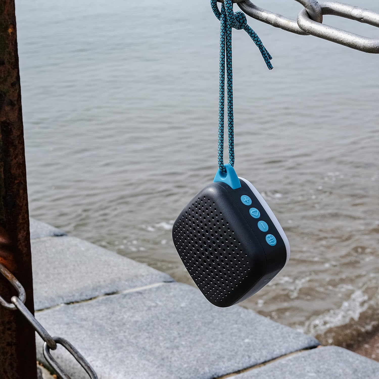 PORTABLE SPEAKER BOOMPODS RHYTHM BLUETOOTH WATERPROOF BACKLIT LED Packaging status original