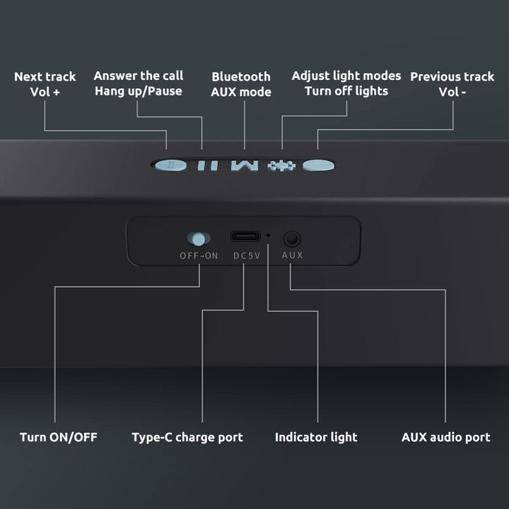 PORTABLE SPEAKER ELEHOT A089 BLACK 10 IN Brand Elehot