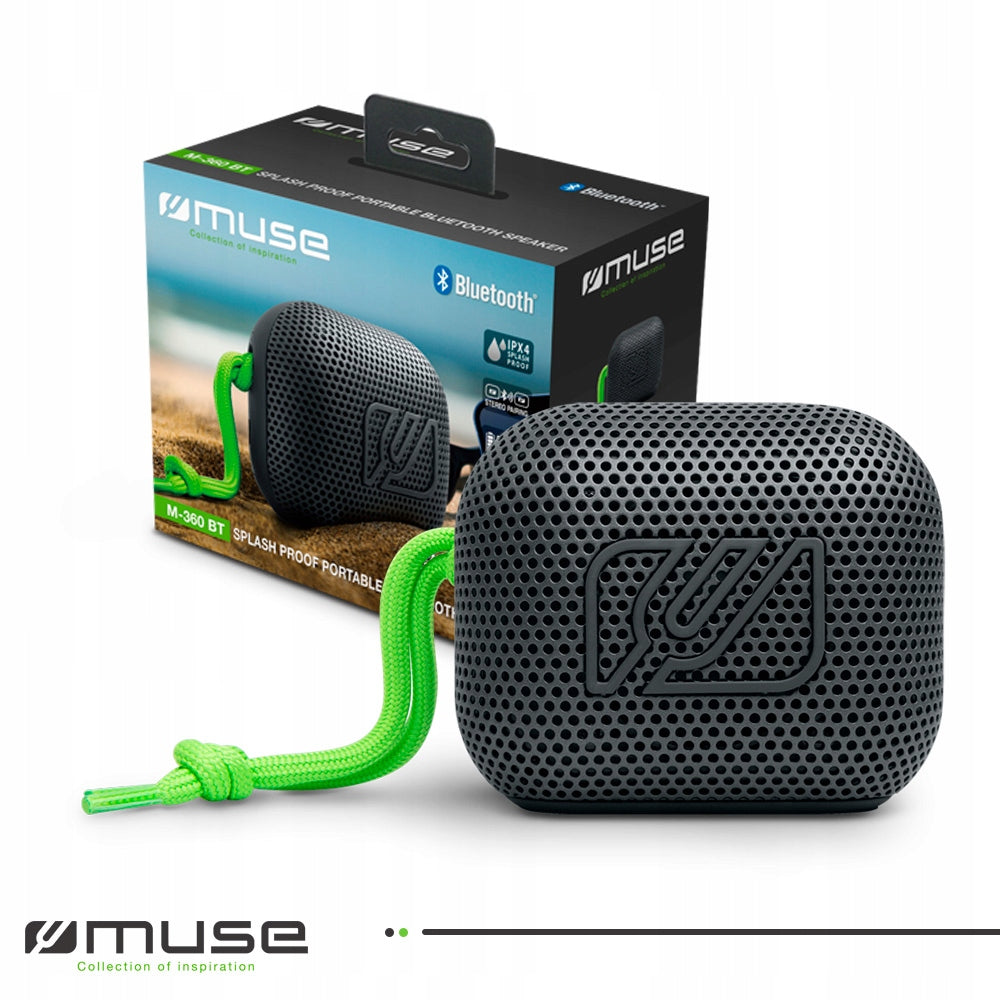PORTABLE SPEAKER MUSE BLUETOOTH BATTERY 7H OPERATION IPX4 UP TO 10M BLACK Brand Muse