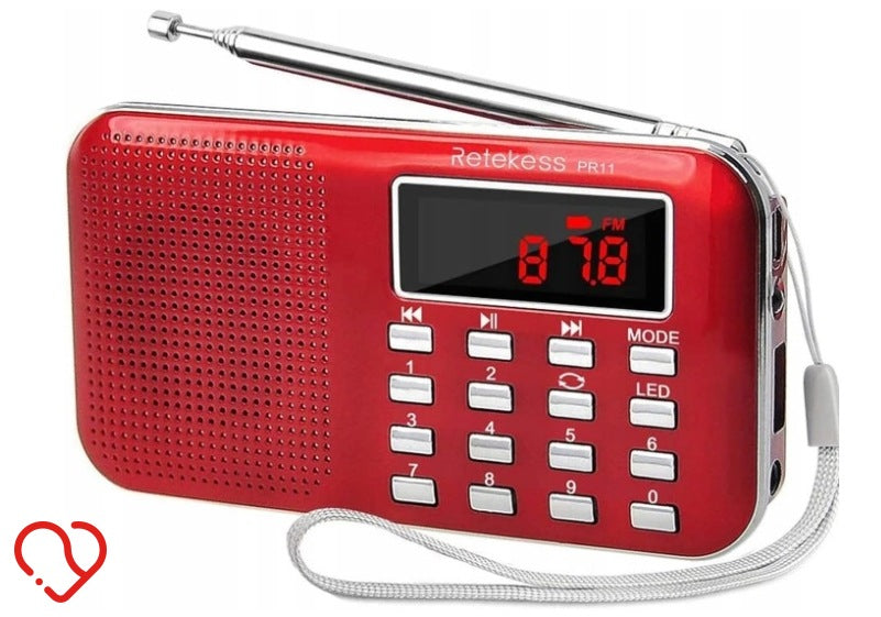 PORTABLE SPEAKER RADIO FM RADADY RF23 RED