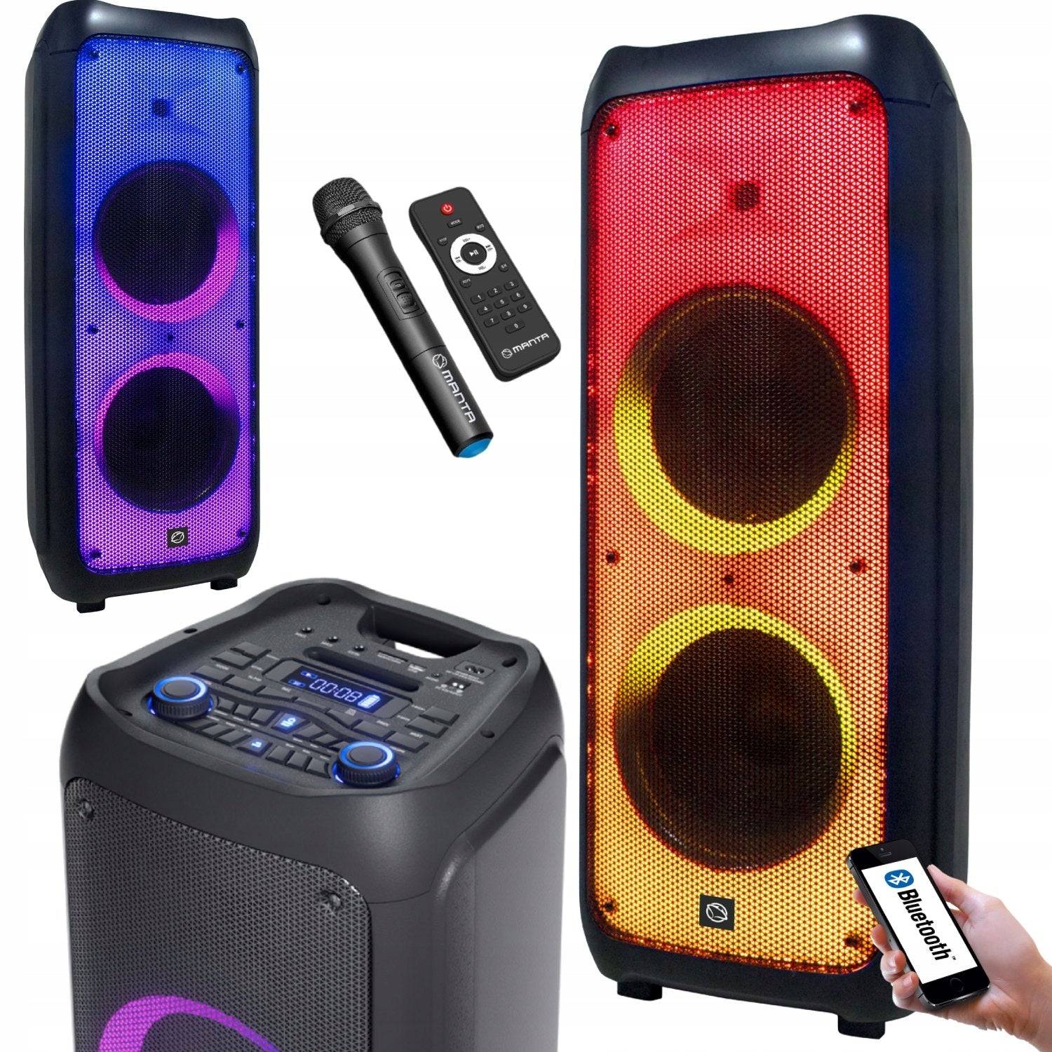 PORTABLE SPEAKER wireless bluetooth long working time modern 300W