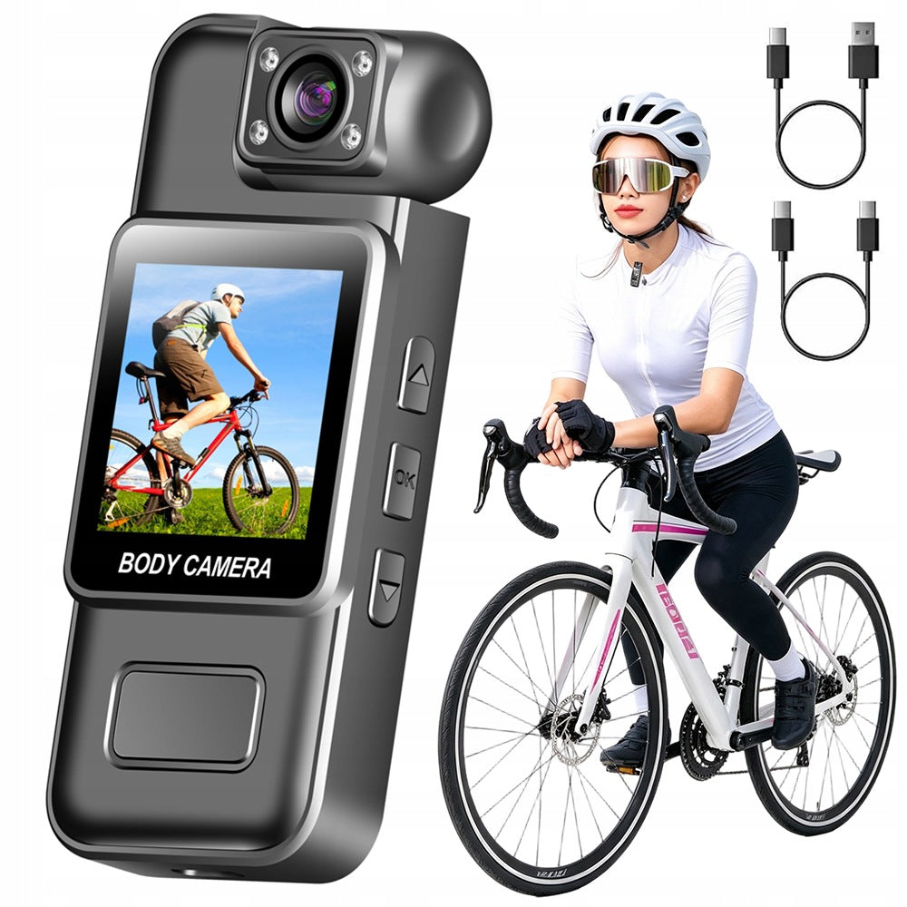 PORTABLE SPORTS CAMERA SUITABLE FOR CYCLISTS POCKET AUDIO 1080