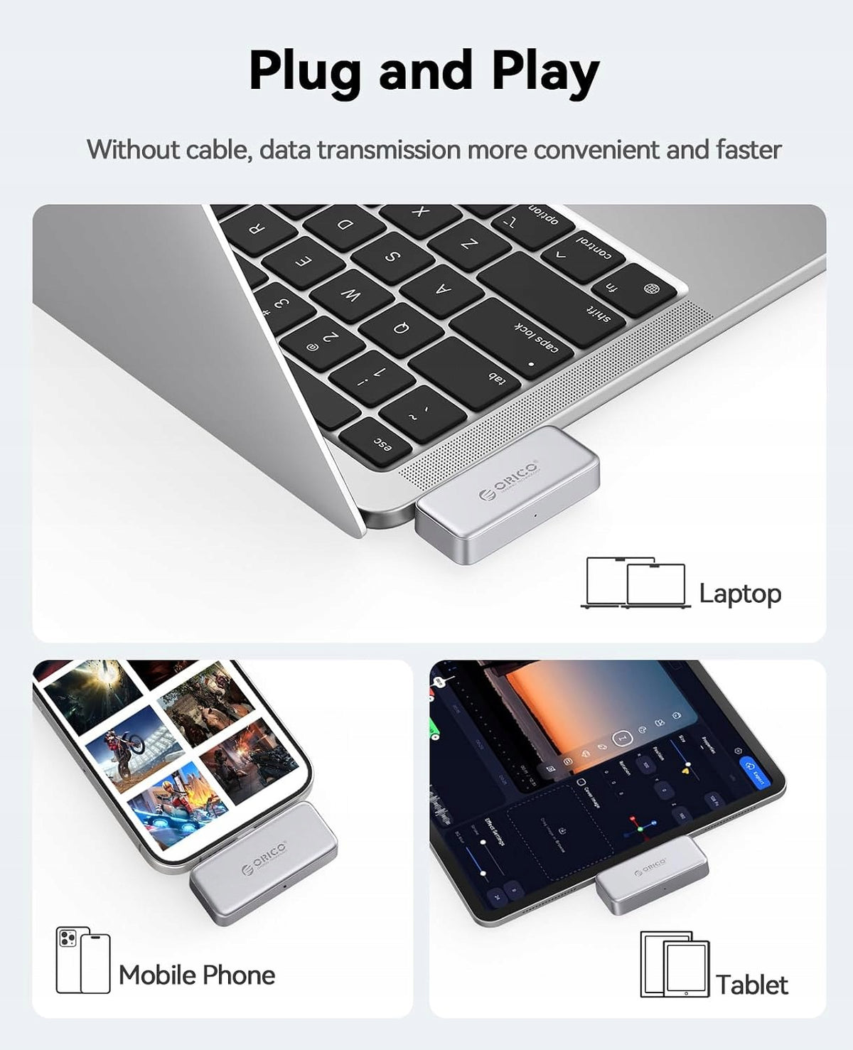 PORTABLE SSD 128GB ORICO EXTREME S15 USB 3.1 HIGH SPEED Model S15