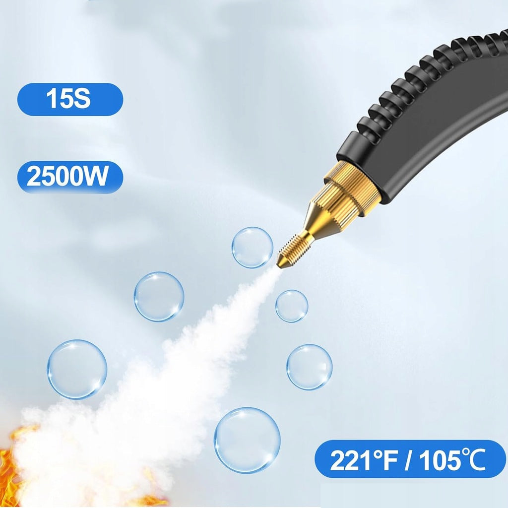 PORTABLE STEAM CLEANER 2500W KITCHEN STEAM VACUUM CLEANER 1000ML 105°C Dominant color orange